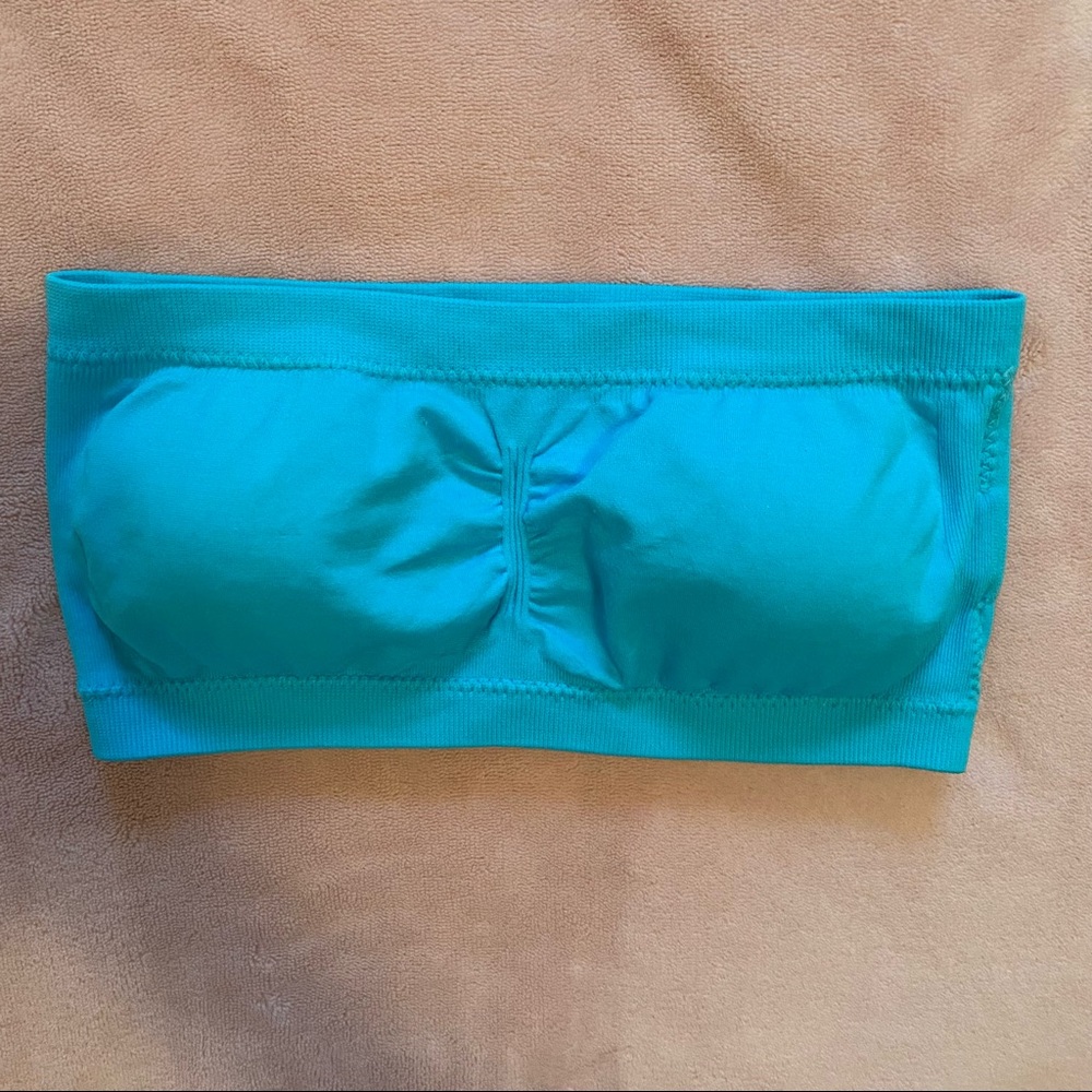 Urban Planet Bright Blue Bandeau Strapless Top
